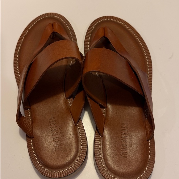 Todd Snyder Brown Leather Sandals Sz 10.  NWOB. Box27